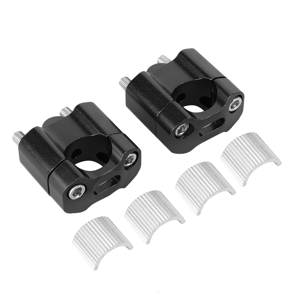 Universelle Motorradschlauchschelle, Verstellbarer Durchmesser 22 Mm / 28 Mm, Aluminiumlegierung (paar), Schwarz