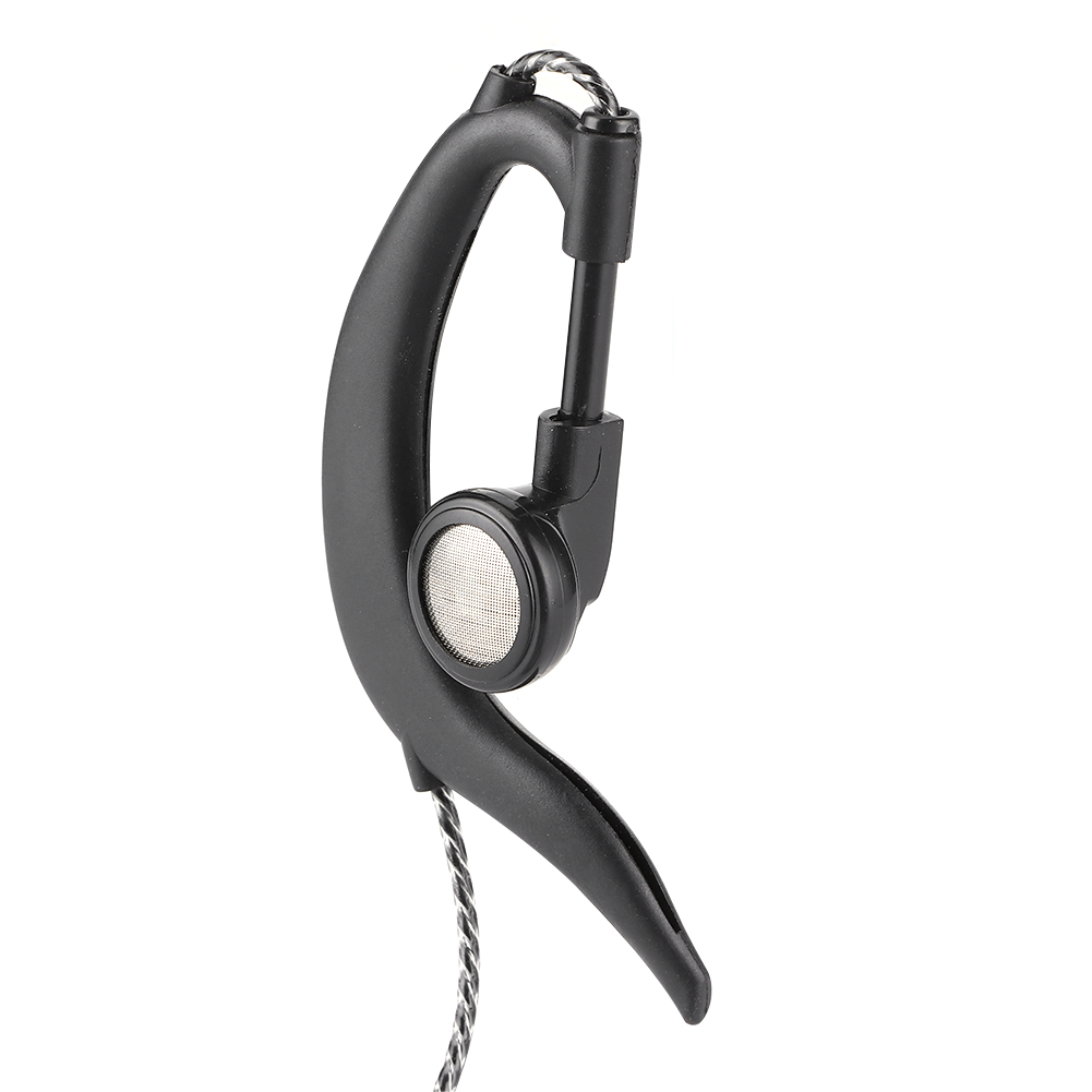 Set Aus 2 Universal-headsets Für Walkie-talkies/funkgeräte, Mit Ptt-mikrofon, 2-poligem K-stecker Und Ohrhaken.