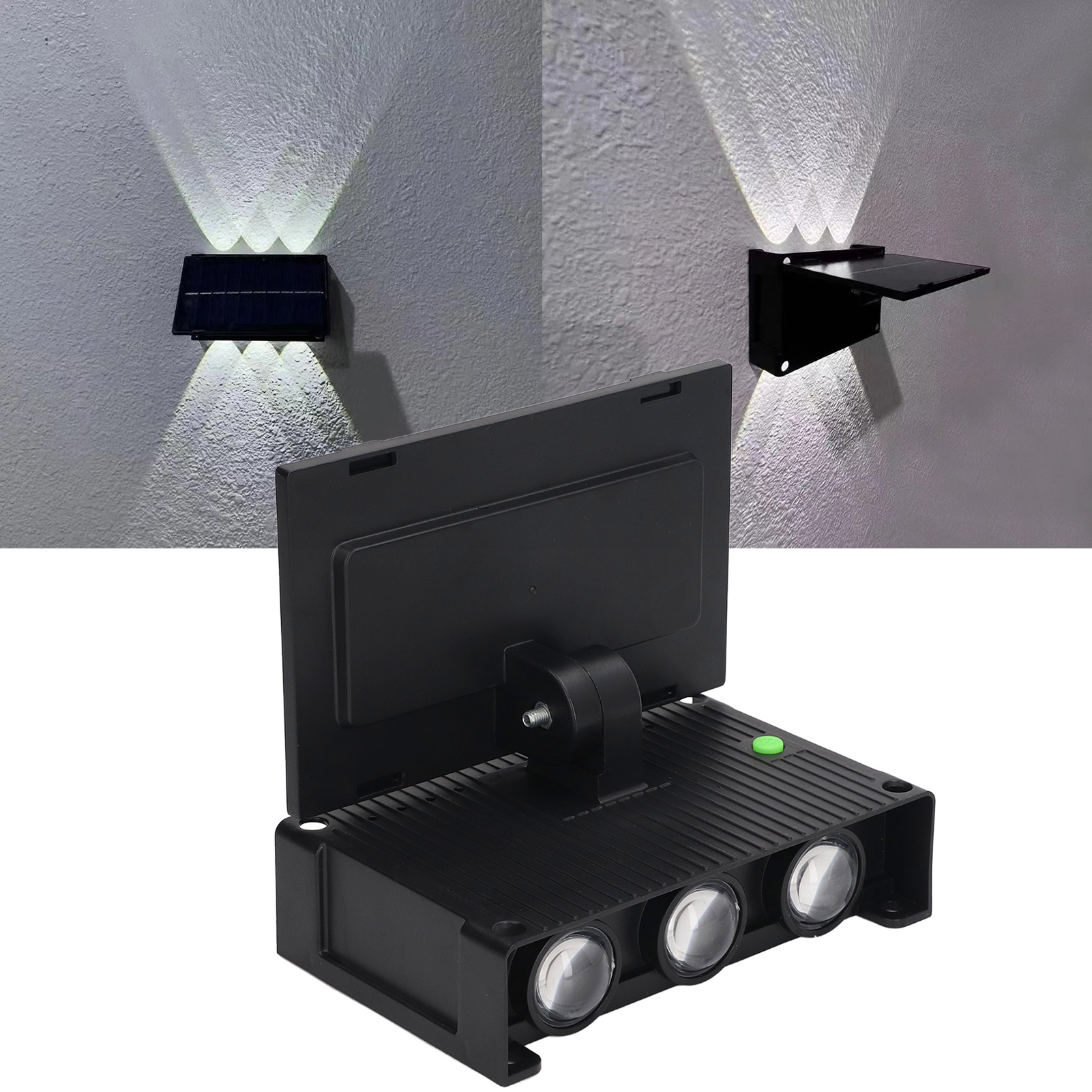 Solarbetriebene Außenwandleuchte Zur Dekoration Von Gärten, Höfen, Treppen Oder Zäunen Led-wandleuchte Mit Weißem Licht.