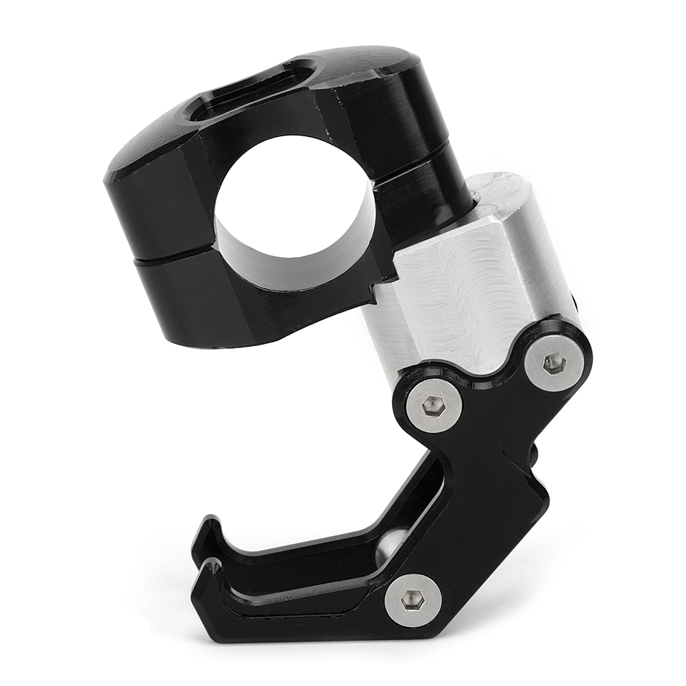 Universeller 22-mm-motorradgepäckhaken, Helmhaken, Lenkerhaken, Schwarz