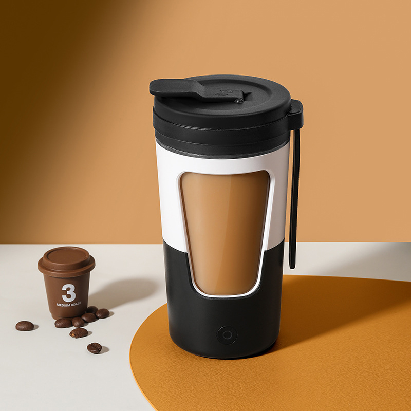 Coffee Boy Vollautomatischer Mixbecher, Wiederaufladbarer Schwarzer Elektrischer Shaker, Ideal Für Fitness, Proteinpulver Und Milchshakes.
