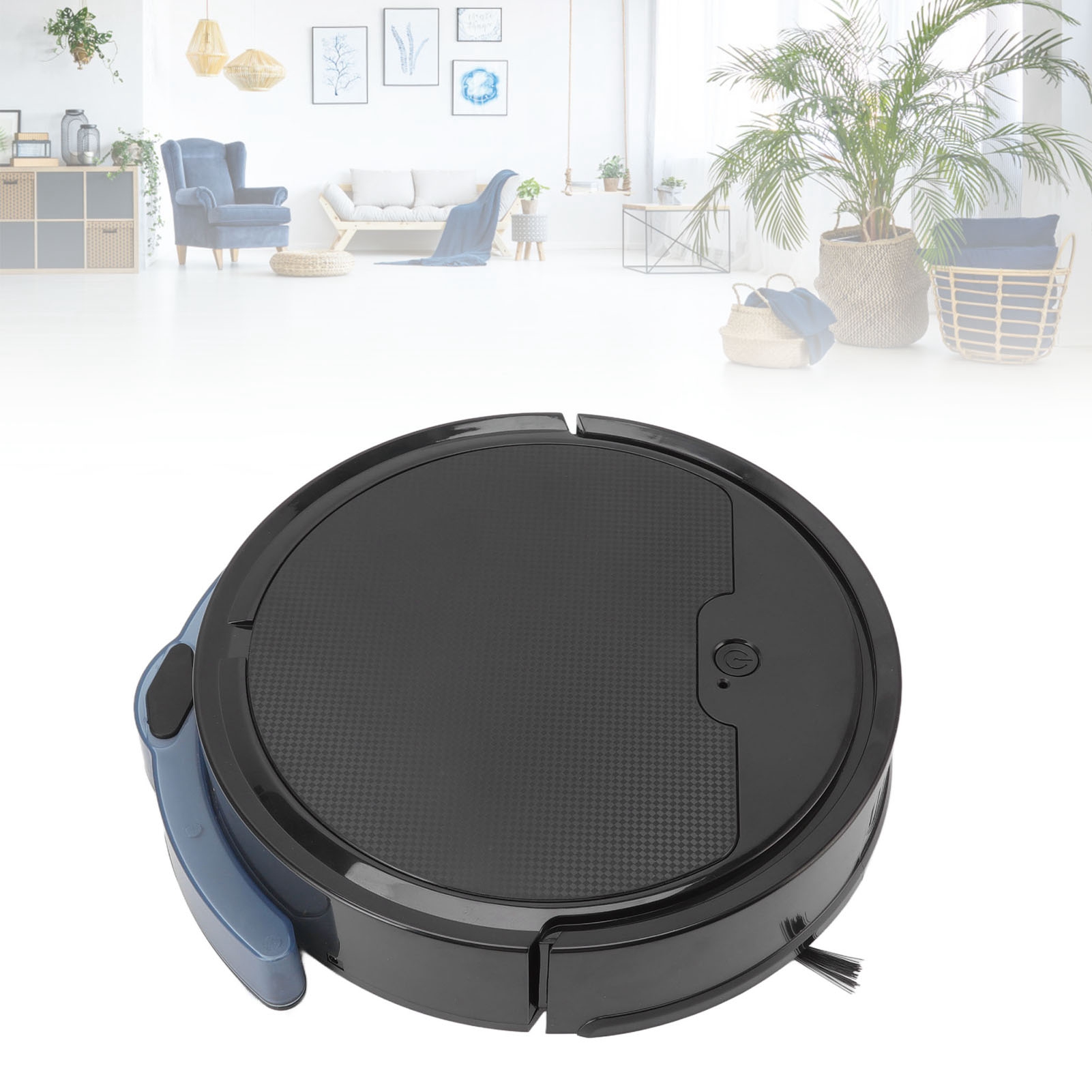 3-in-1-saugroboter (kehren, Staubsaugen Und Waschen) Mit App-programmierung, 2000 Pa Intelligenter Saugkraft, Absturzsicherung, Usb-ladefunktion, Schwarz.