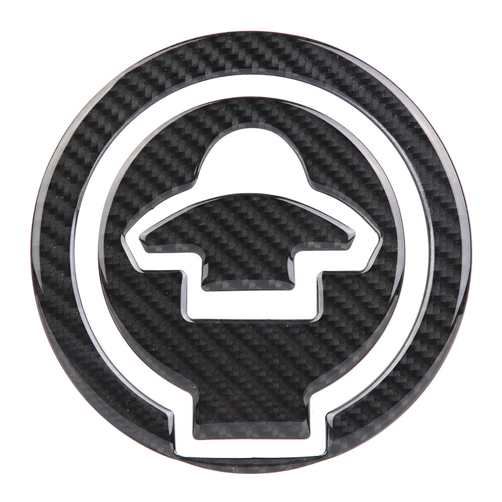 Dekorativer Carbonfaser-aufkleber Für Den Tankdeckel Der Kawasaki Z250 Z300 (2014–2018).