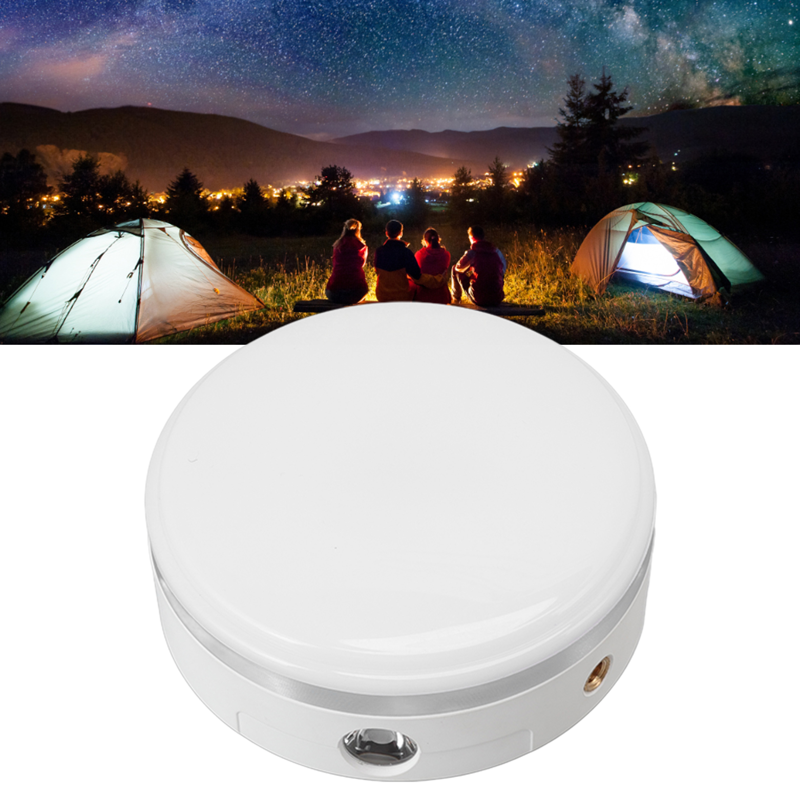 Led-campinglampe Für Den Außenbereich, Wiederaufladbare Hängelampe, Lange Akkulaufzeit, Notlampe, Ultrahell, Weiß