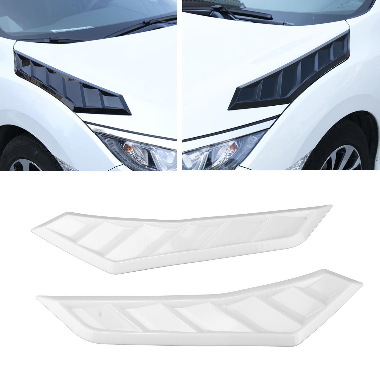 Teile - Universelle Zierleiste Für Die Motorhaube, Lufteinlassblende (weiß)