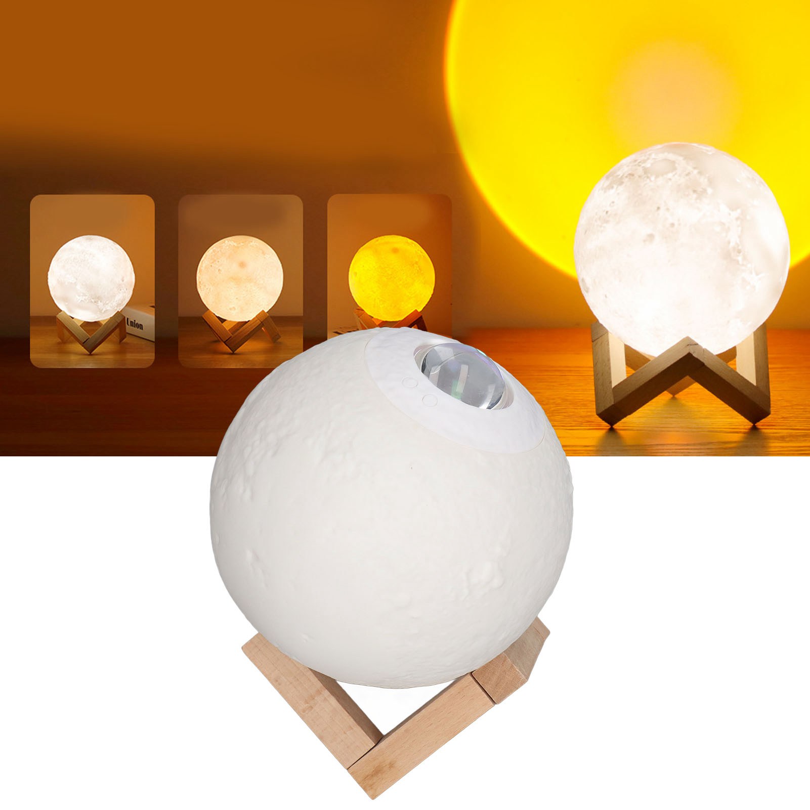 Ambiente-nachtlicht Mit Sonnenuntergangsprojektion Und Usb-ladefunktion