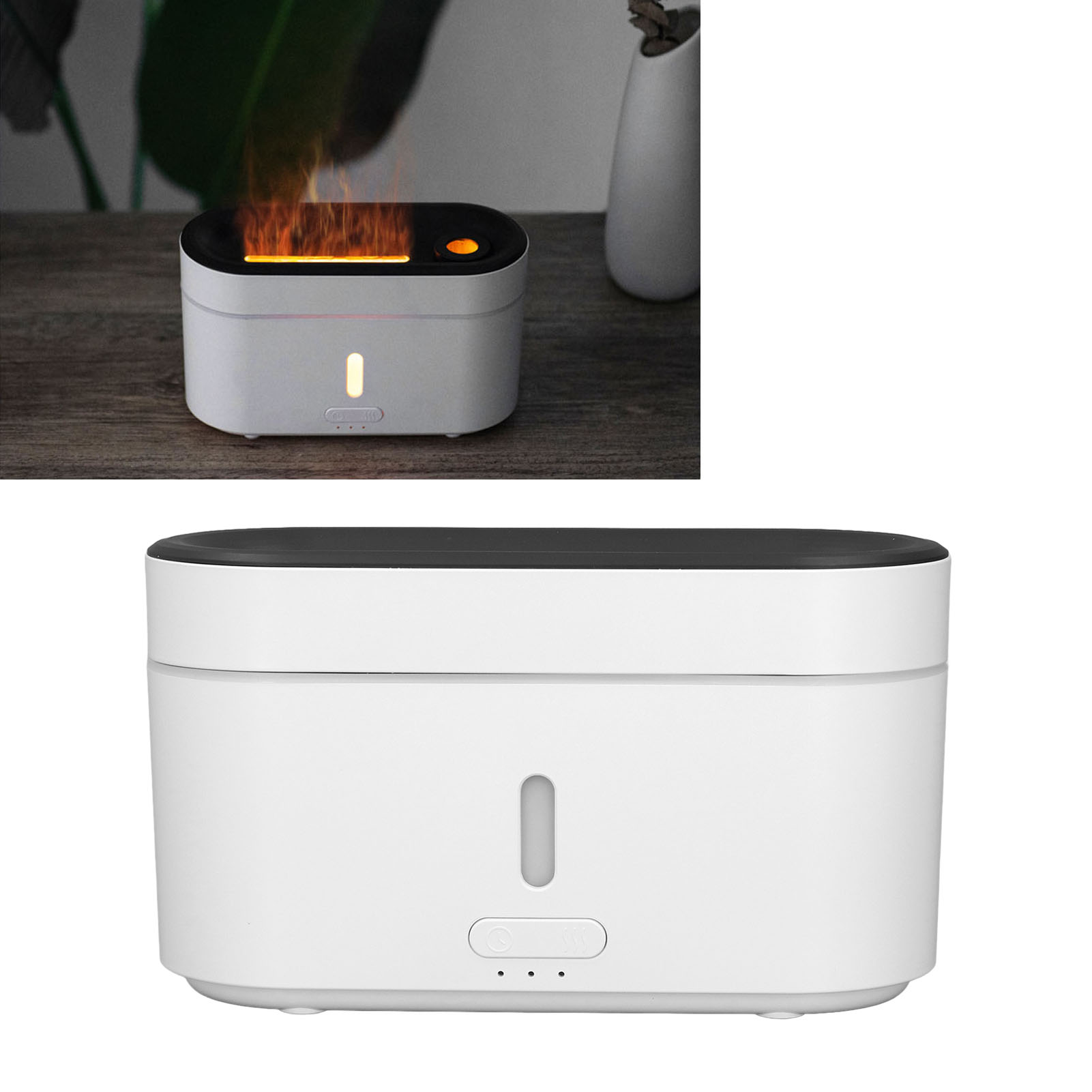 300-ml-flammen-aroma-diffusor, Zerstäuber-aroma-luftbefeuchter, Vulkan- Und Quallen-luftbefeuchter, Usb-betrieben
