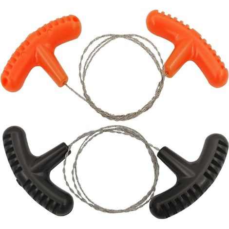 2-teilige Edelstahl-drahtsäge, 73 Cm Taschenkettensäge, Mini-kabelsäge Aus Pvc-rohr Für Den Außenbereich, Rostfrei, Einfach Zu Verstauen