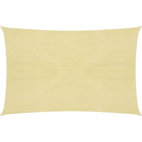 Sonnensegel/parasolsegel - 160 G/m² Beige 2,5 X 3 M Hdpe Bv760122 - Bonnevie