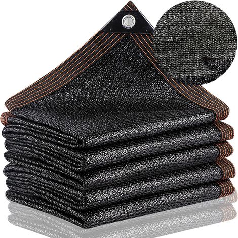 Schattiernetz, 3 X 3 M, Sonnenschutznetz Mit 95 % Uv-schutz, Winddichtes Schattiergewebe Für Gewächshäuser, Pflanzenschutz, Gärten, Pergolen, Terrassen, Rasenflächen Und Tierhäuser