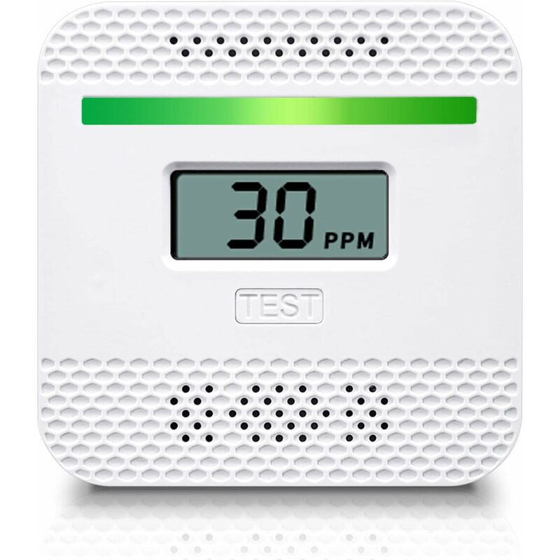 Tragbarer Kohlenmonoxidmelder – Lcd-bildschirm – 85 Db Akustischer Alarm – Elektrochemischer Sensor – Einfache, Kabellose Installation