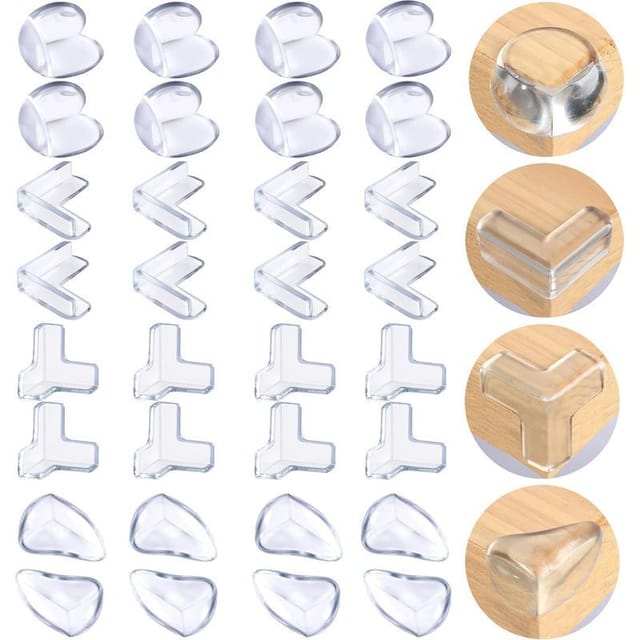 32-teiliges Set Eckenschützer Für Babytische, Möbeleckenschutz, Kindersicherheits-eckenschützer Für Tische, Möbeleckenschutz – 4 Formen
