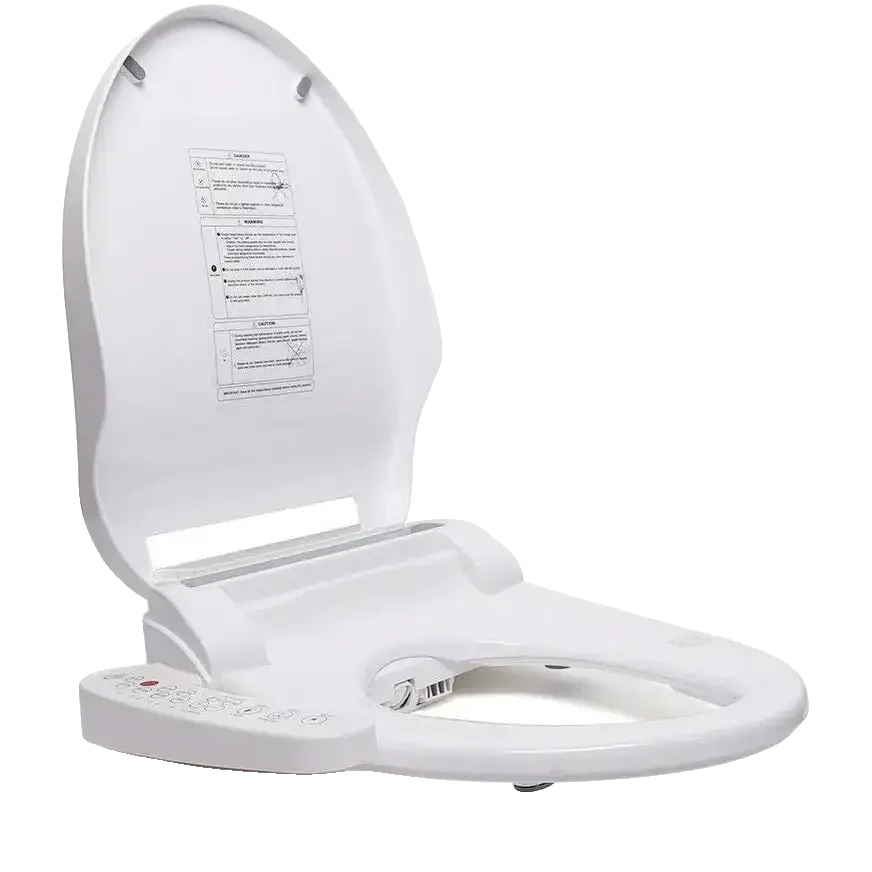 Bidet-wc-sitz, Warmlufttrocknung, Selbstreinigende Düse, Rund, Weiß, Eu-stecker