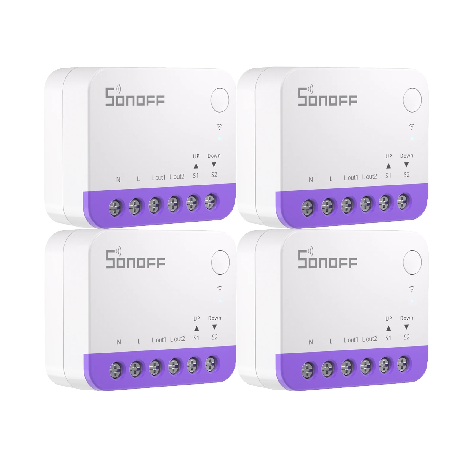 Intelligenter Rollladenschalter, Präzise Steuerung, Intelligente Programmierung, Mini-rbs 4er-pack