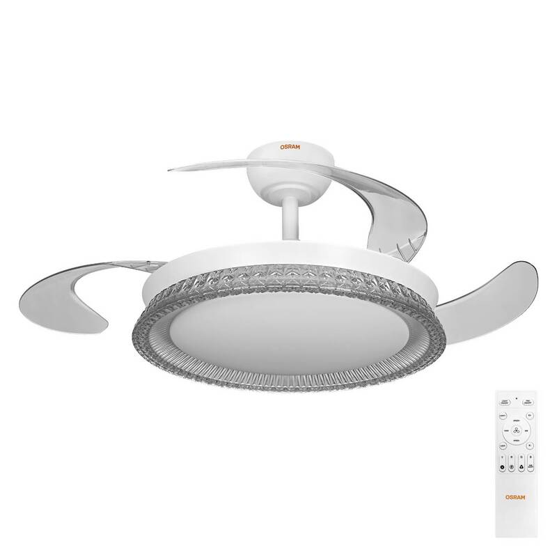 [neuwertig] B-ware Osram Deckenventilator Cierzo 1220mm Ventilator Mit Beleuchtung Cct Rgb 60w