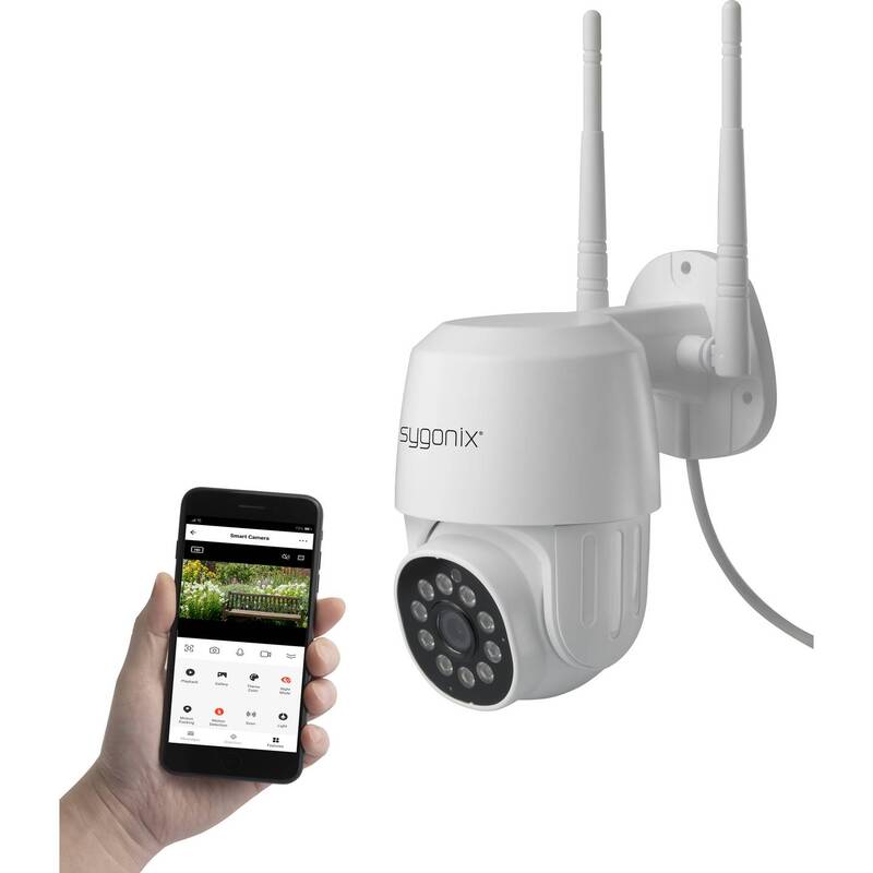 [gebraucht] C-ware Sygonix Ip Überwachungskamera Wlan Ptz 1920x1080 Pixel 2-wege-kommunikation Weiß