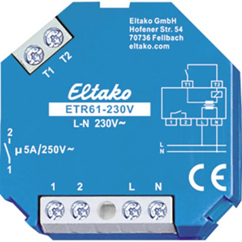 [neuwertig] B-ware Eltako Trennrelais 230v 1 Schließer Potenzialfrei 5a Einbau Up-dose 45x45x18mm