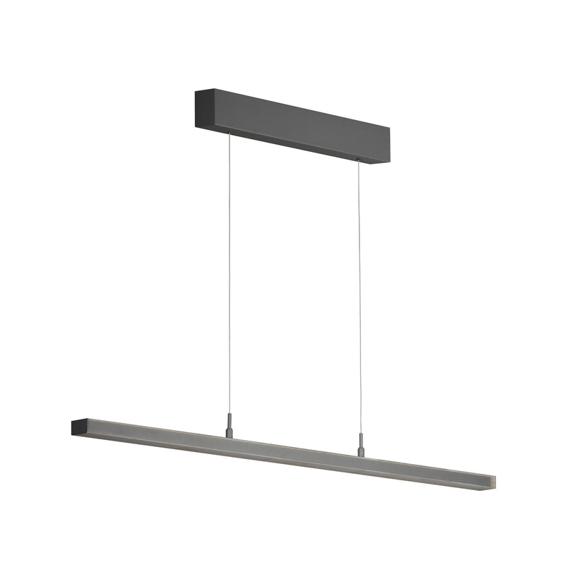 [neuwertig] B-ware Fischer & Honsel Hängelampe Valeno Led Pendelleuchte Dimmbar Grau 115cm Cct
