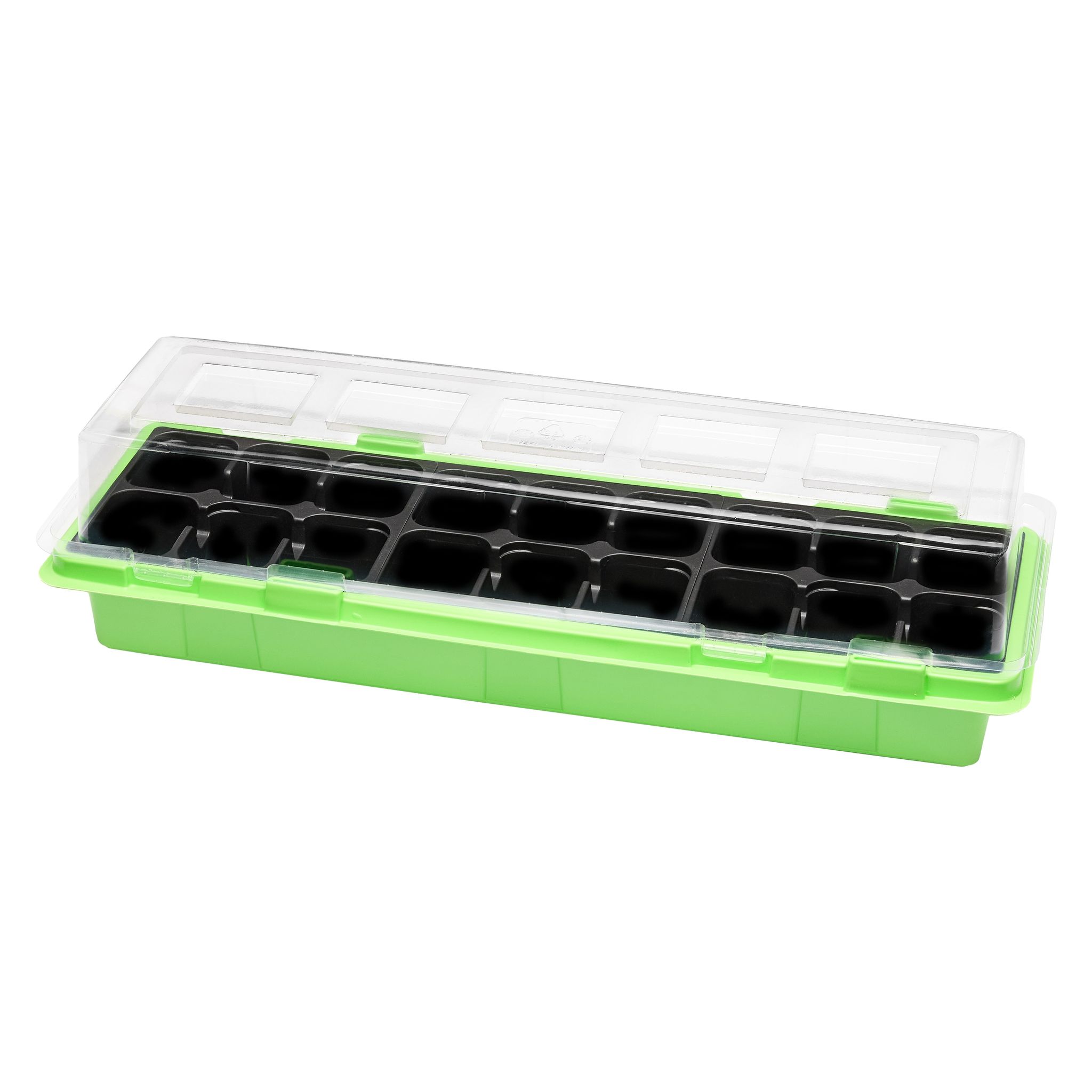 Garronda Mini-gewächshaus Anzuchtkasten 47 X 16 Cm Grün 1 Stück Gd-0043