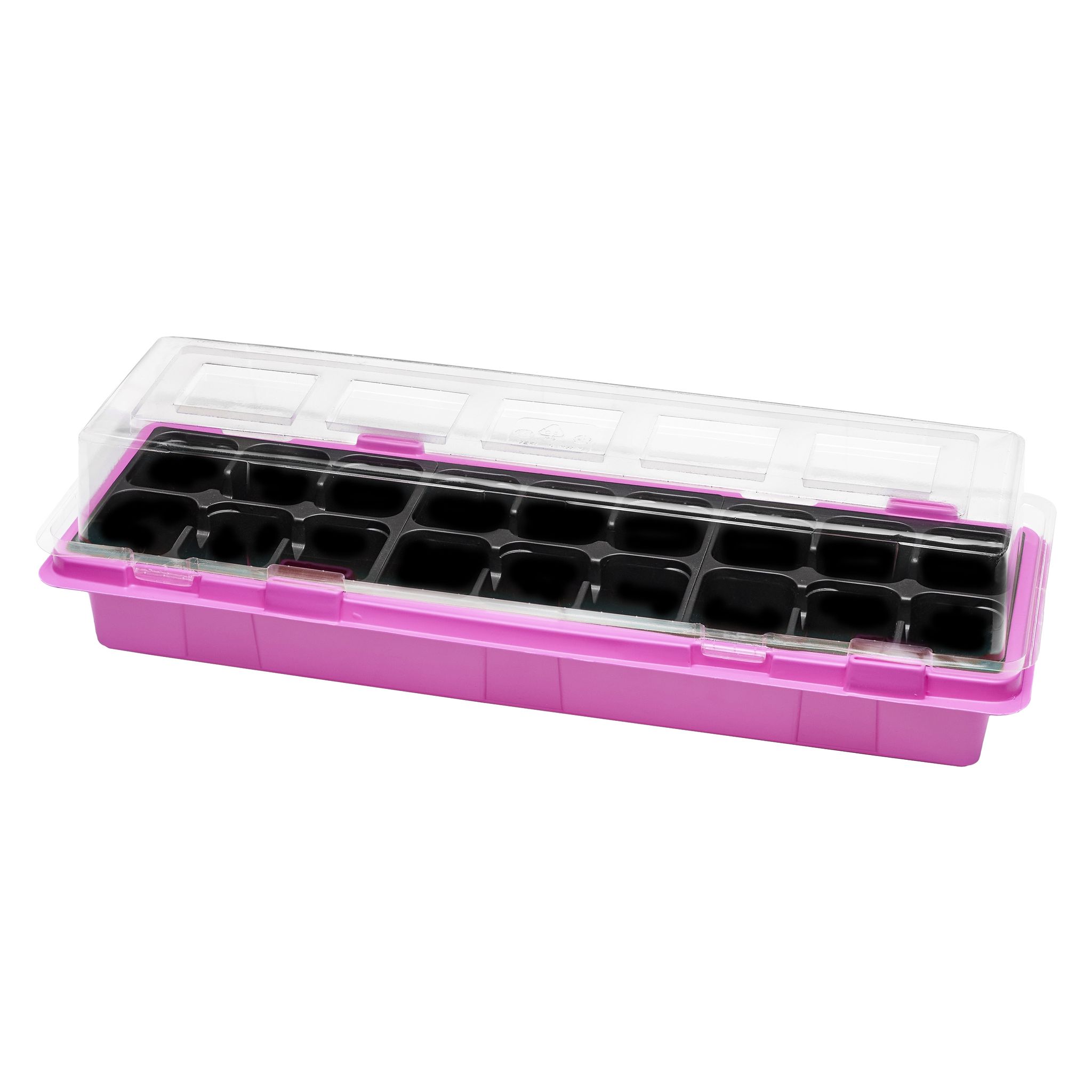 Garronda Mini-gewächshaus Anzuchtkasten 47 X 16 Cm Rosa 1 Stück Gd-0043