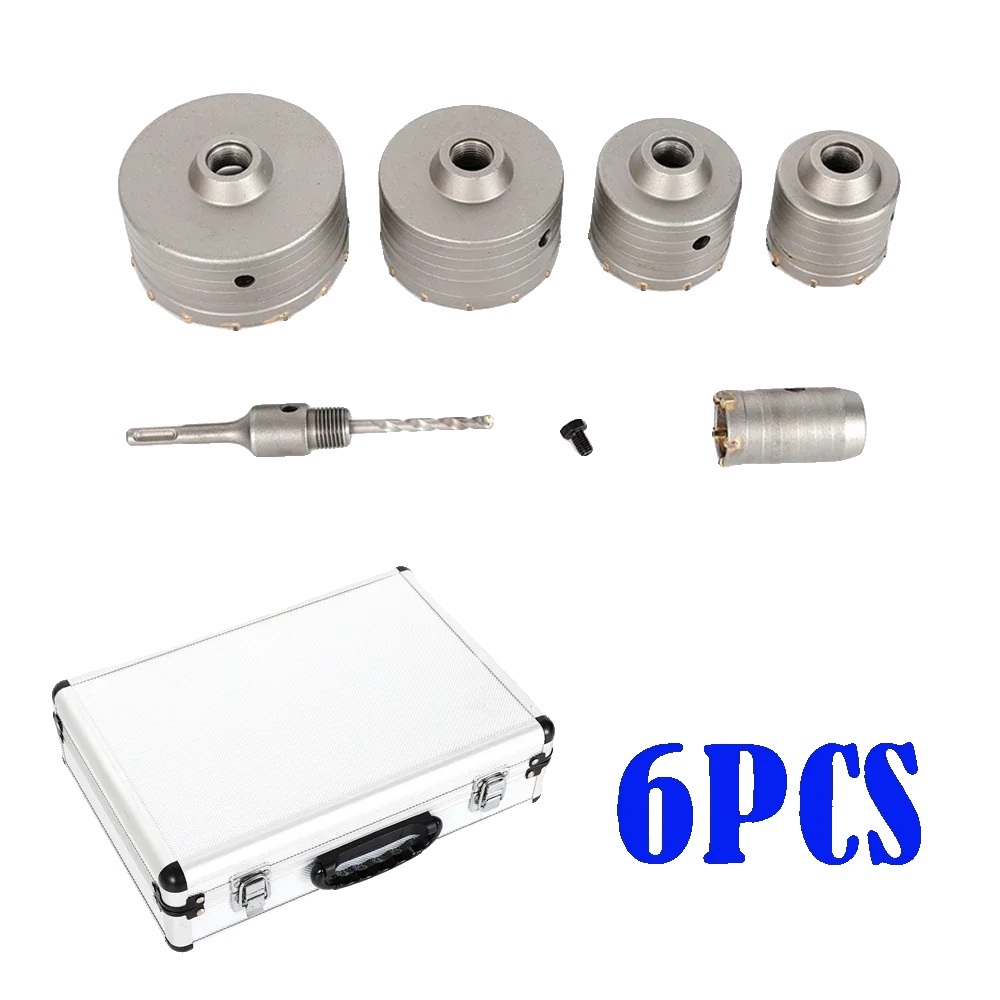 Betonsägen-set, 6-teilig, Sds Plus-kompatibel, Silber