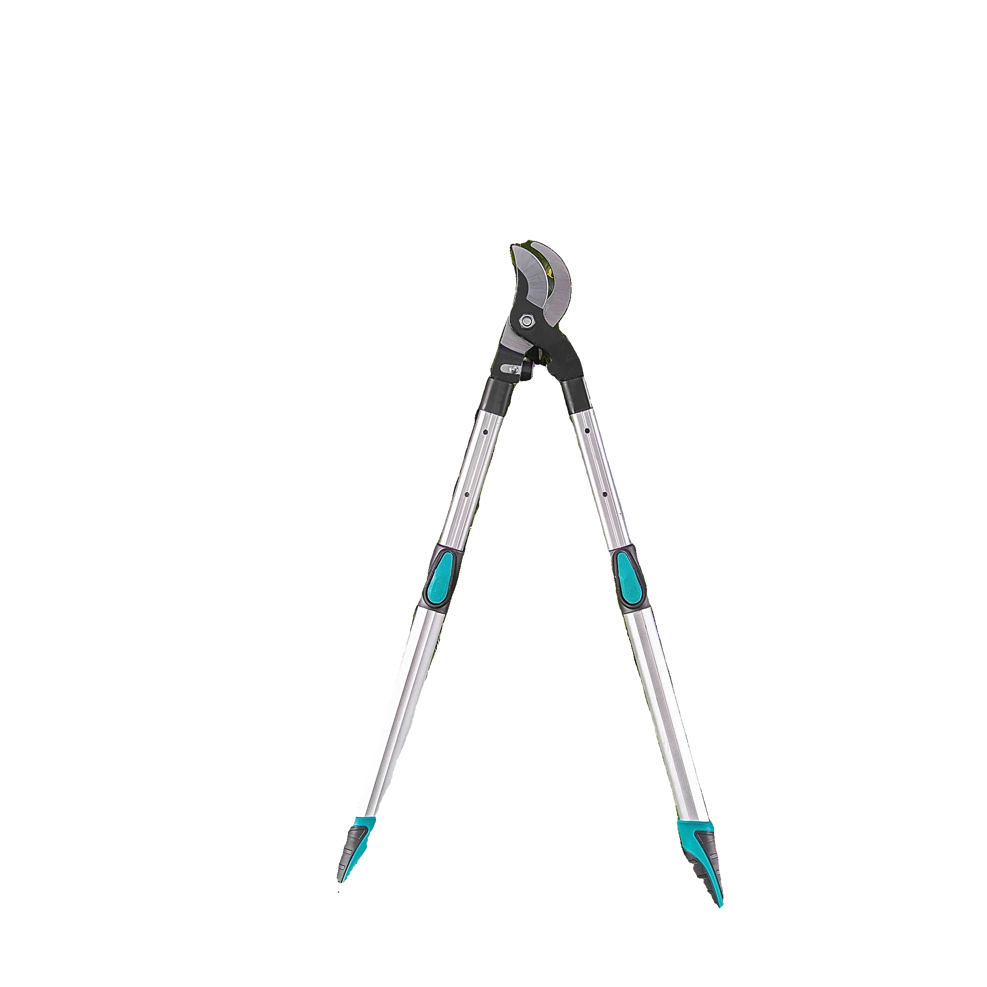 Gartenschere, Edelstahl, Maximale Länge 96 Cm, Teleskopstiel, Grasschere, Leichte Ausführung