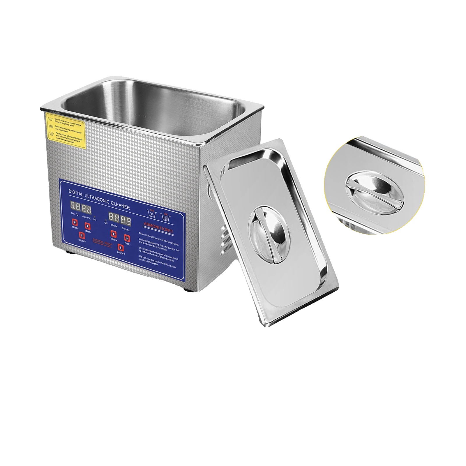Ultraschallreiniger, 26–30 L Fassungsvermögen, 600 W Ultraschallleistung, 600 W Heizleistung, 40 Khz Frequenz, Edelstahlkonstruktion