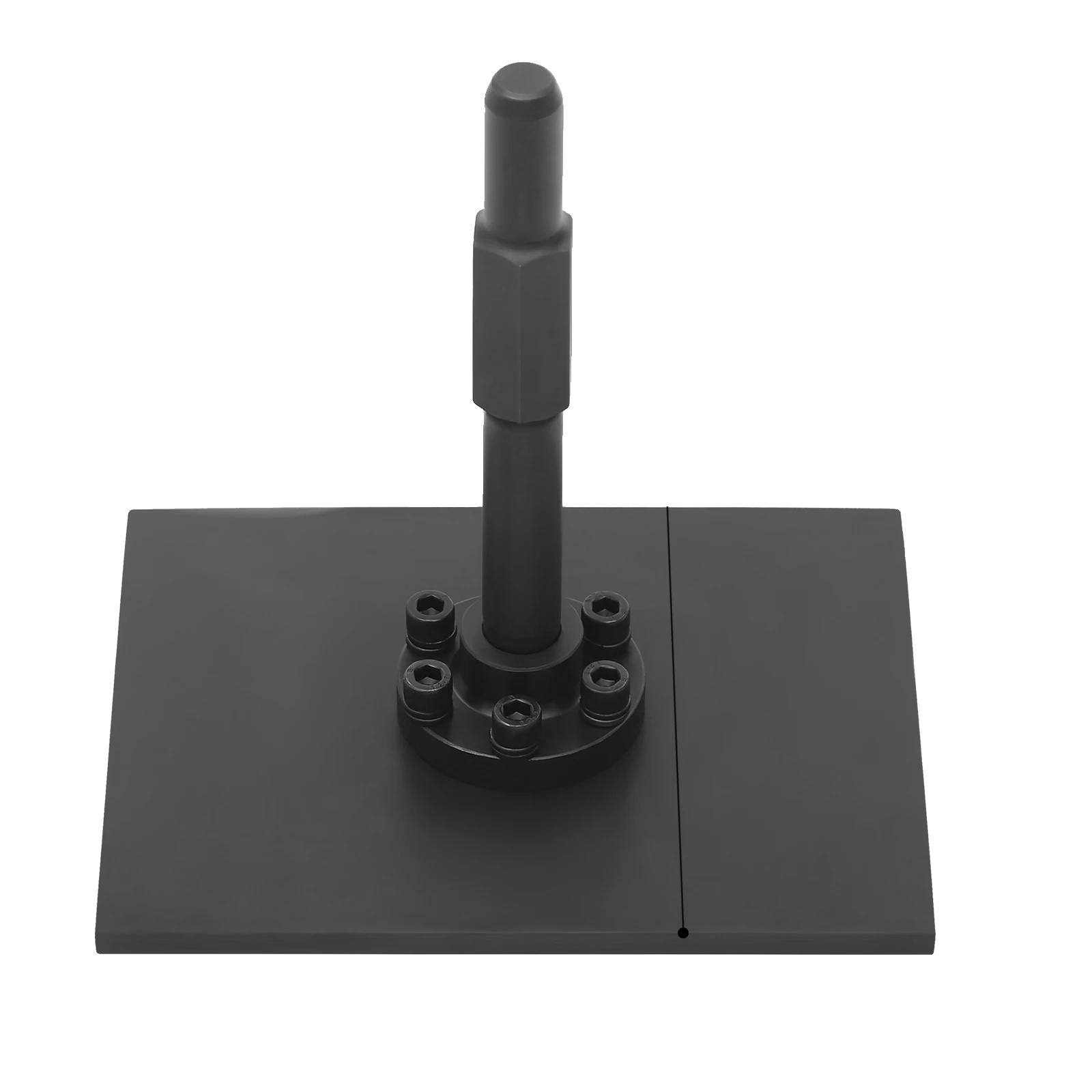 Elektrische Rüttelplatte, Robuste Bauweise, Effiziente Bodenverdichtung, Schwarz