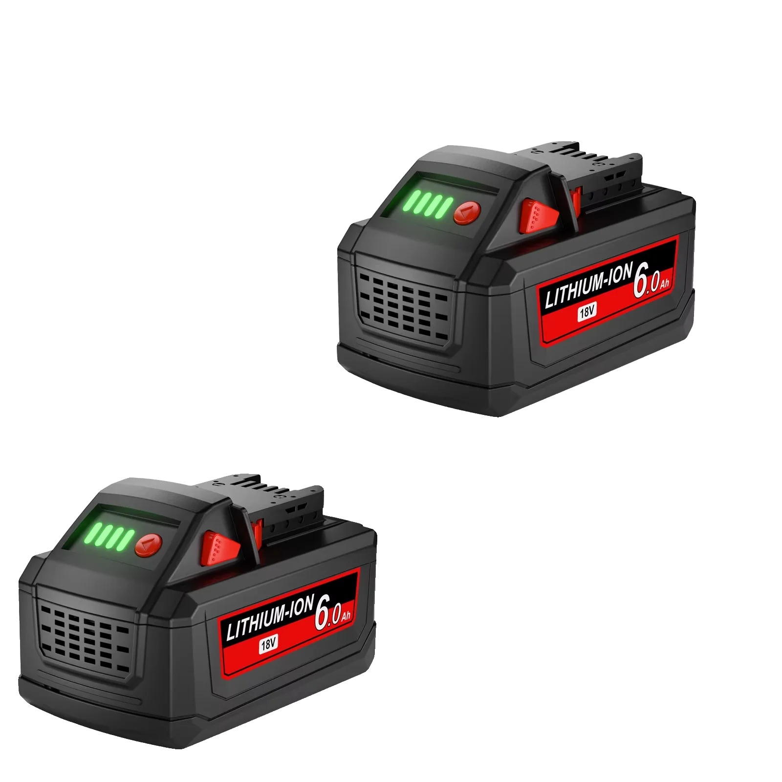 Ersatzakku, 6000 Mah Kapazität, Kompatibel Mit Elektrowerkzeugen, Grau, 18 V-a