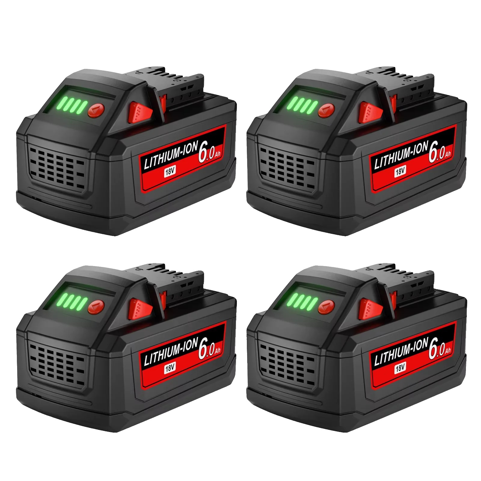 Ersatzakku, 6000 Mah Kapazität, Kompatibel Mit Elektrowerkzeugen, Rosa, 18 V