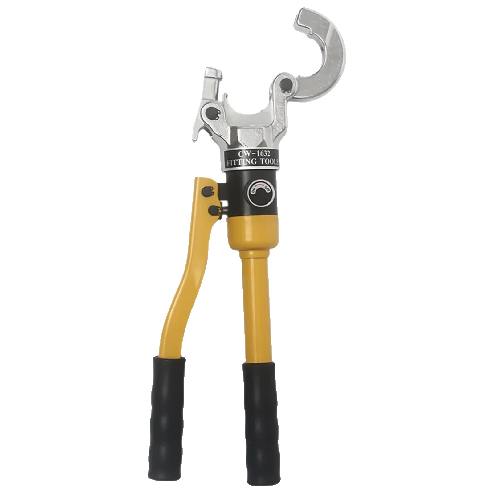 Hydraulisches Crimpwerkzeug, 8 Tonnen Presskraft, 360° Schwenkbarer Kopf, Gelb