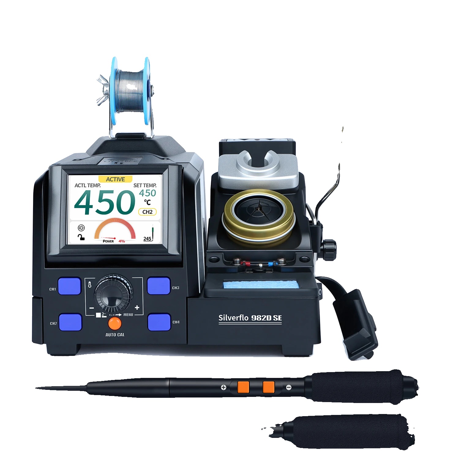 Lötstation, Temperaturregelung, Lcd-display, 982d Se Set3 Frankreich, 220 V Eu-d