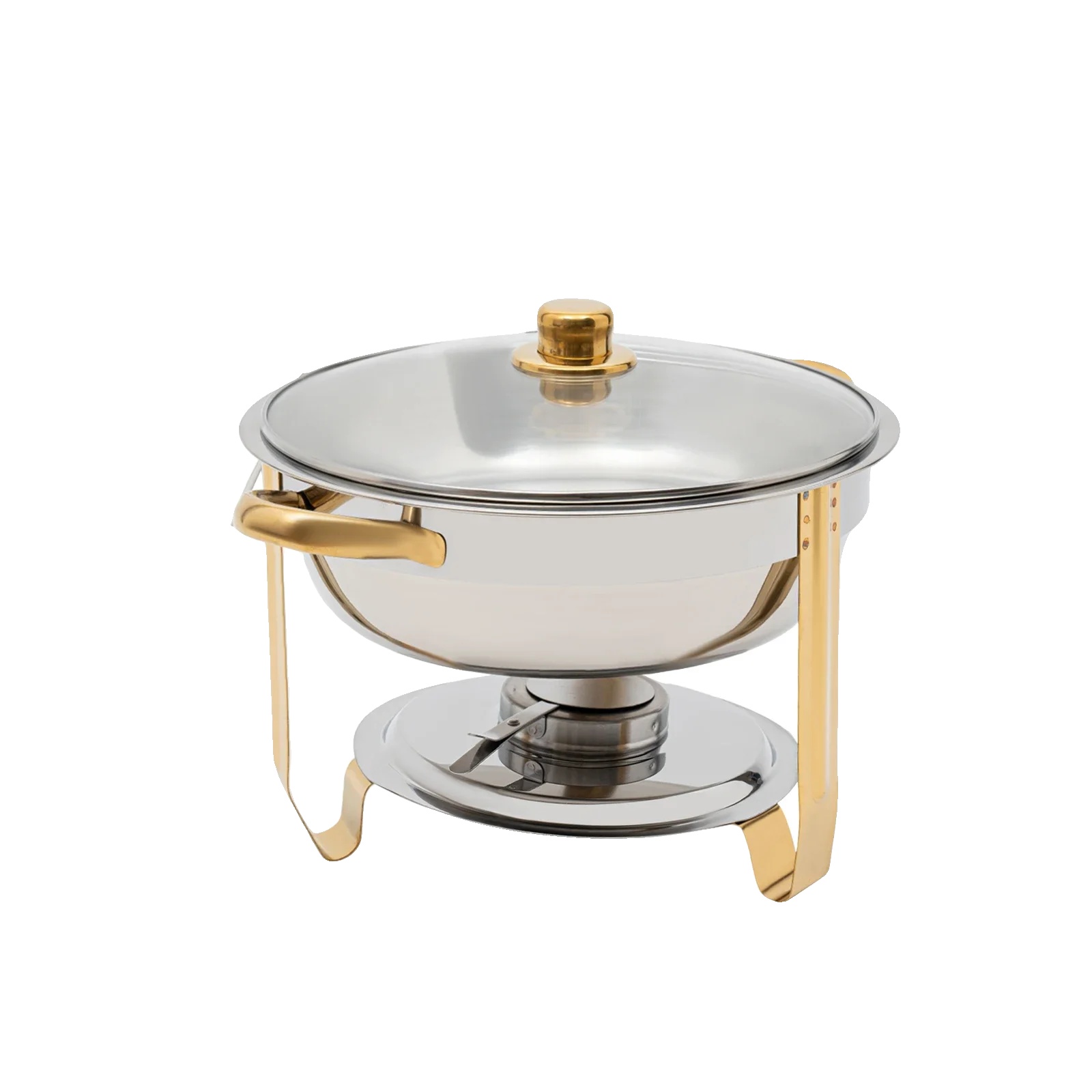 Warmhalteplatte, 5 Liter Fassungsvermögen, Edelstahl, Silber