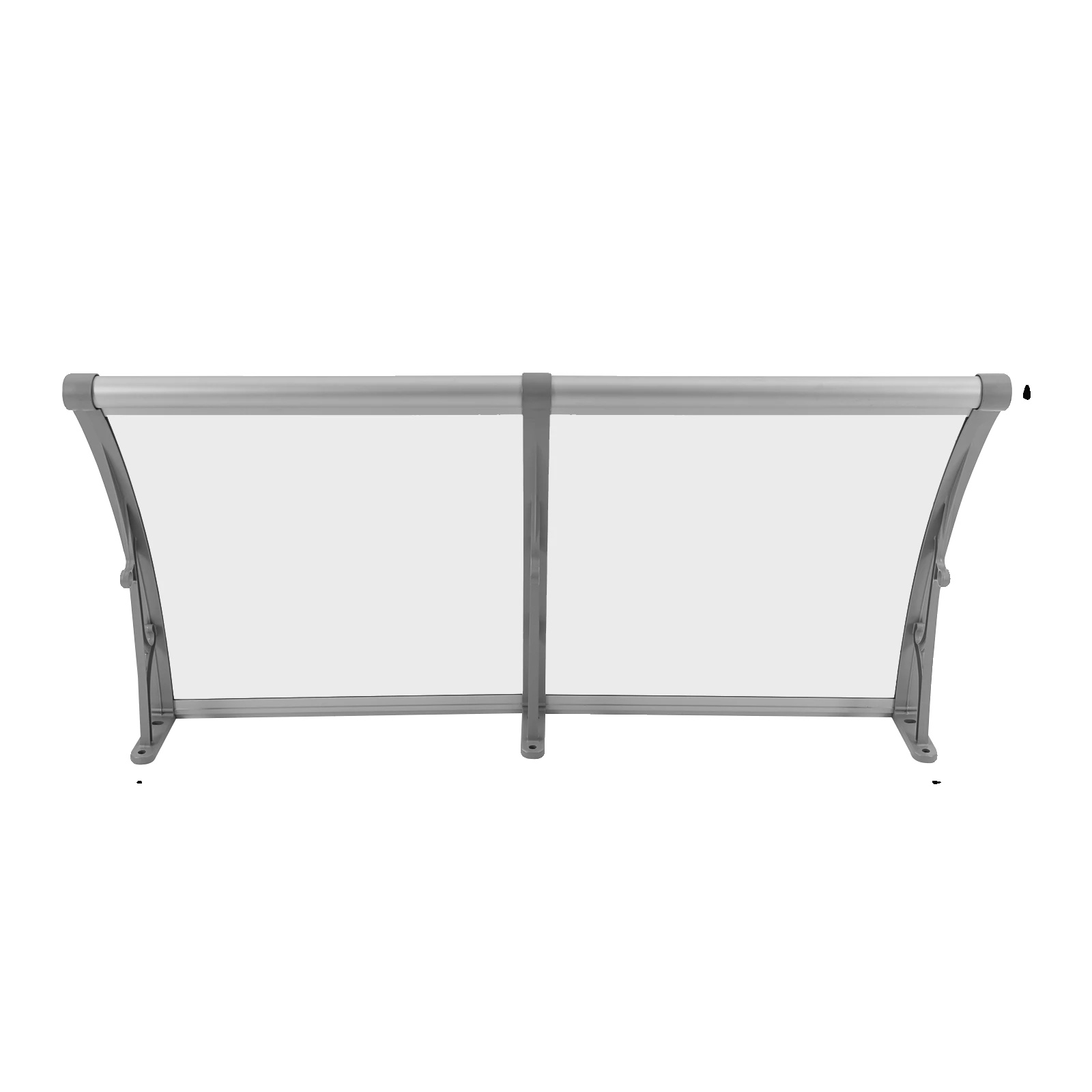 Markisen, Robuste Aluminiumkonstruktion, Effektiver Schutz Vor Regen Und Uv-strahlung, Transparent Und Silberfarben
