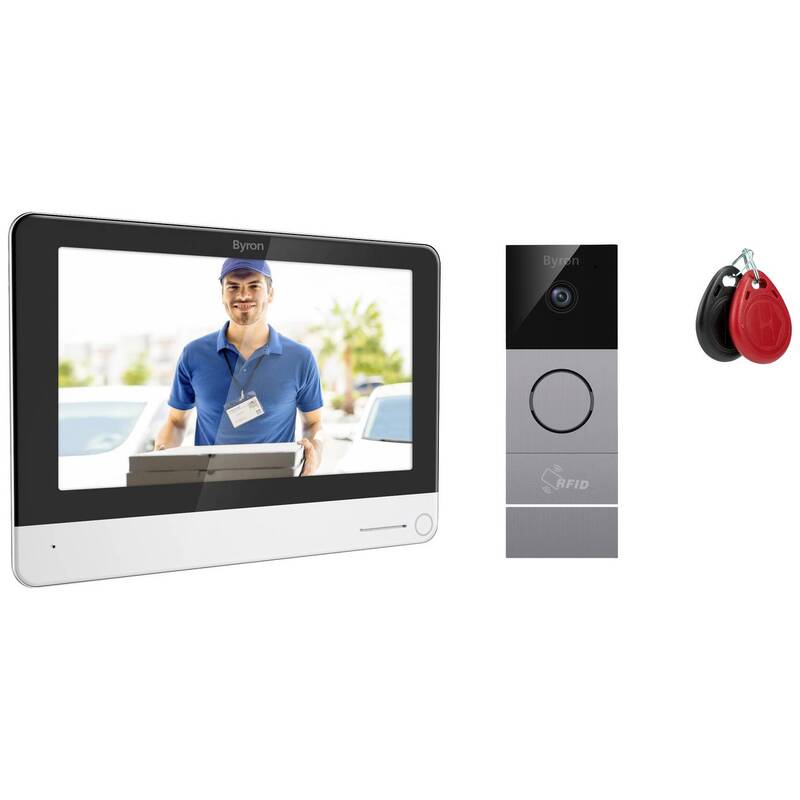 [neuwertig] B-ware Byron Video-türsprechanlage Wlan Komplett-set Dic-23312 Touchdisplay Hd Kamera