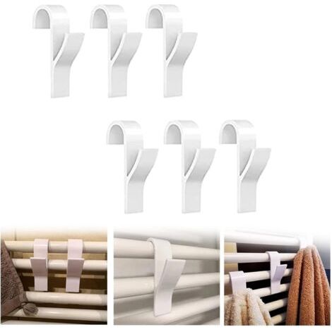 Ahlsen Heizkörperhaken, Handtuchhalter-heizkörperhaken, Heizkörperhaken Fürs Badezimmer, Weißer Kunststoff-heizkörperhaken, Für Heizkörper, Handtuchhalter Fürs Badezimmer