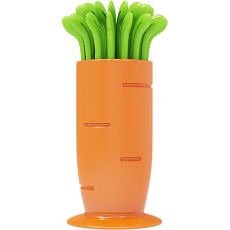 Lntyq 30-teiliges Karotten-obstgabeln-set, Obst- Und Salatgabeln, Dessertgabeln, Cocktailgabeln, Mini-obstgabeln, Kunststoff-spieße Für Vorspeisen