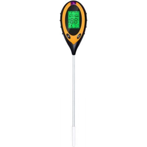 Cyslmuk – 4-in-1 Boden-ph-meter – Feuchtigkeits-, Ph-, Temperatur- Und Lichtmessgerät – Sofortige Digitale Anzeige – Leichtes Gerät Für Drinnen Und Draußen