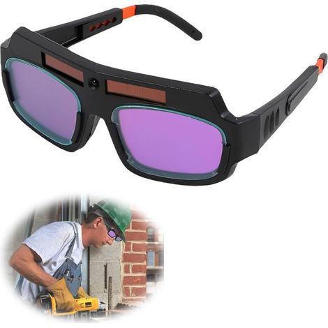 Schweißerbrille: Schweißerbrille Zum Schutz Der Augen Beim Schweißen. Blendschutzbrille Mit Automatischer Abdunkelung.