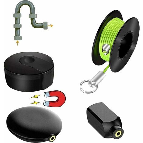 Magnetischer Drahtzieher Für Elektriker – 6 Meter Zuglänge – Kompatibel Mit Verschiedenen Öffnungen – Für Beengte Platzverhältnisse – Yoyo
