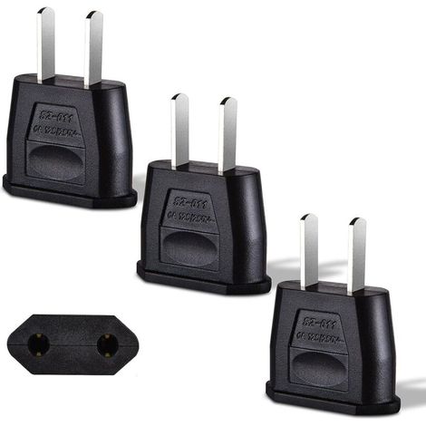 Csparcv Us-steckeradapter, Reiseadapter 3 X Japan-steckeradapter, Frankreich-usa-steckeradapter, Japan-europa-, Kanada-, Mexiko-adapter (schwarz)