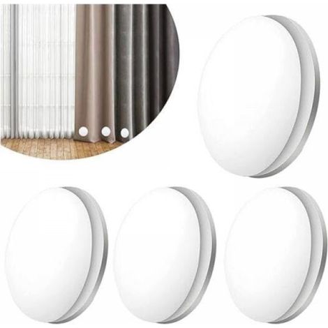 4 Paar Magnetische Duschvorhanggewichte, Feste Duschvorhanggewichte Mit Magnet, Wasserdicht Für Vorhänge, Tischdecken, Duschvorhänge (weiß)
