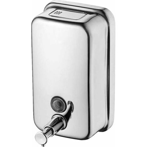 Cyslmuk – Manueller Wandseifenspender (500 Ml) – Edelstahl – Aufputzmontage – Kompaktes Design Für Küche Und Bad