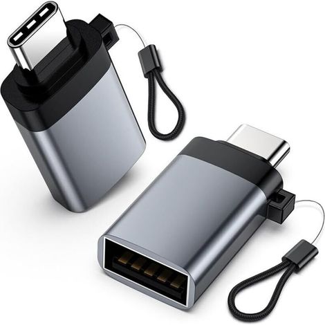 Lntyq Usb-c Auf Usb 3.2 Adapter, Usb-c Stecker Auf Usb-a Buchse, 10 Gbit/s Otg 2er-pack, Kompatibel Mit Iphone 15 Pro/max, Ipad Pro, Macbook Pro/air, Google Pixel, Samsung Galaxy, Imac