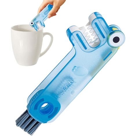 Wasserflaschenbürste, Multifunktionales Und Tragbares Reinigungswerkzeug. Reinigt Die Verschlüsse Von Wasserflaschen, Weingläsern, Thermoskannen, Mixern, Küchenutensilien Und Töpfen.