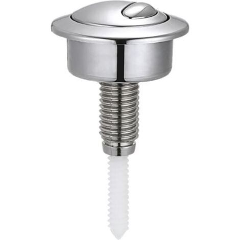 Ersatz-spülmechanismus Mit Druckknopf (8,7 × 4,8 × 4,8 Mm), Ersatz-spülknopf Für Wc, Zweimengenspülknopf – Silber