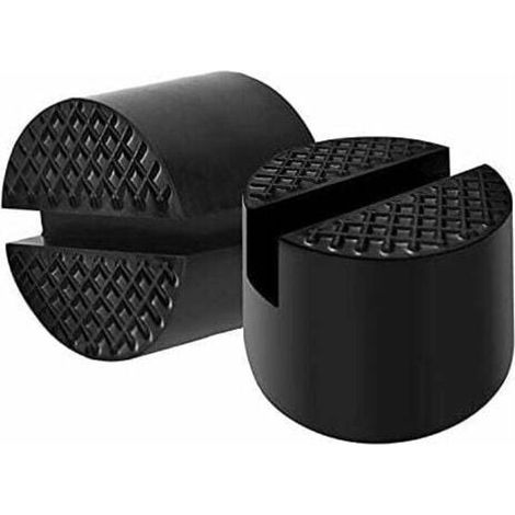 Gummiblock-unterlegscheibe Für Hydraulische Wagenheber, Wagenheber-polsterung, Massive Hebebühnen Schützen Den Unterboden Beim Anheben Des Fahrzeugs, Durchmesser 48 Mm, (schwarz, 2 Stück)