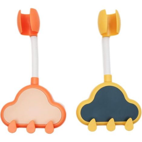 Set Mit 2 Niedlichen, Wolkenförmigen Duschkopfhaltern