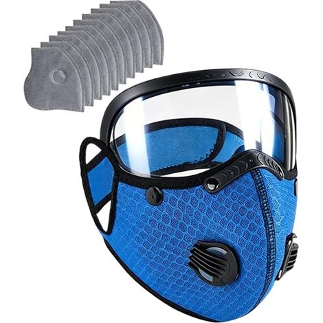 Schutzmaske Mit Staubschutz, Atmungsaktiv, Beschlagfrei Und Mit Uv-schutz. Maske Mit Verstellbarer Schutzbrille Für Holzarbeiten, Bauarbeiten Und Den Arbeitsweg (damen).