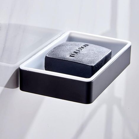 Seifenschale Ohne Bohren, Seifenhalter, Seifenschale Für Bad, Dusche, Küche, Aus Aluminium Und Abs-kunststoff, Starker Klebstoff, Wandmontierte Duschseifenschale